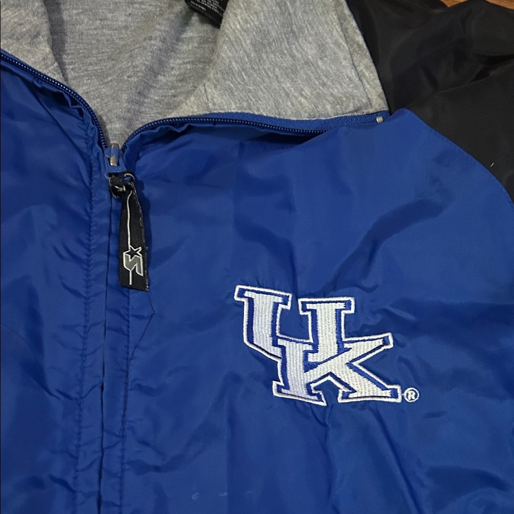 Vintage 90s UK Kentucky Wildcats Starter Windbreaker Jacket Nylon Men's Med - Picture 4 of 9